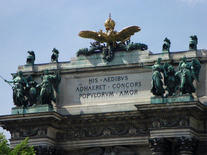 CIMG0234.JPG - The double headed eagle was the imperial symbol of the Habsburgs.