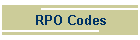 RPO Codes
