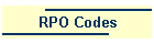 RPO Codes